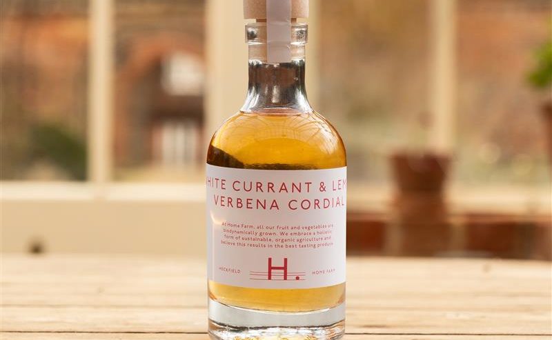 House-Made White Currant and Lemon Verbena Cordial