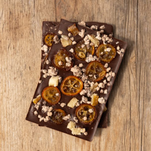 House-made Candied Citrus & Cocoa Nib Chocolate Bar (approx. 70g)